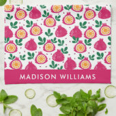Monogram Fruit Elegante Stijlvolle Keukenhanddoek (Gevouwen)