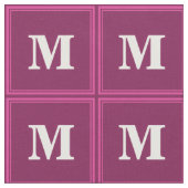 Monogram fuchsia stof (Close Up)