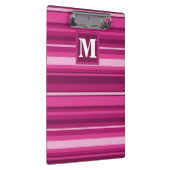 Monogram fuchsia strepen klembord (Rechts)