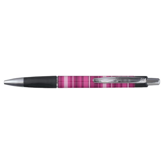 Monogram fuchsia strepen pen (Achterkant)