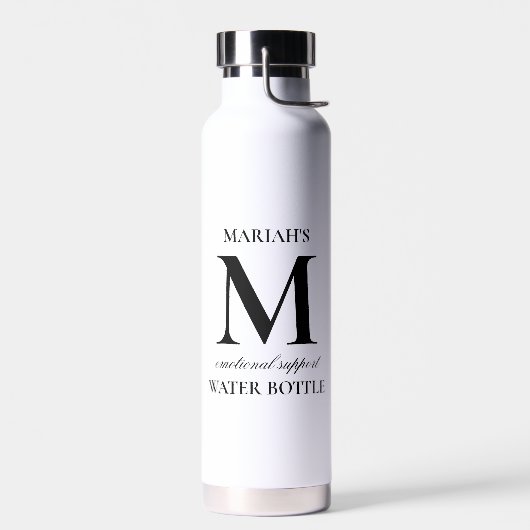Monogram Funny Emotional Support Waterfles (Links)