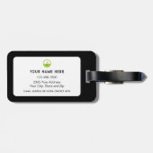 Monogram Funny Golf Saying Bag Personalized Bagagelabel (Achterkant horizontaal)