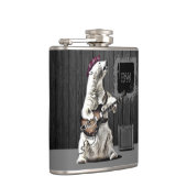 Monogram Funny Punk Rock Guitar Beer Musician Hip Heupfles (Rechts)