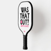 Monogram Funny Typografie Pickleball Player Pickleball Paddle (Links)