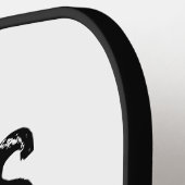 Monogram Funny Typografie Pickleball Player Pickleball Paddle (Links Detail)