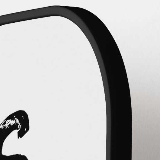 Monogram Funny Typografie Pickleball Player Pickleball Paddle (Links Detail)