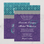 Monogram G500E3 blauwgroen, Paars en grijs Kaart (Voorkant / Achterkant)