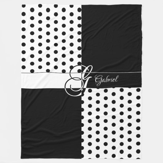 Monogram G Fleece Deken (Voorkant)