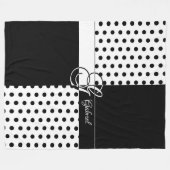 Monogram G Fleece Deken (Voorkant (Horizontaal))