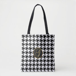 Monogram G Hounds tooth schoudertassen Tote Bag