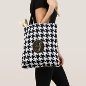 Monogram G Hounds tooth schoudertassen Tote Bag (Dichtbij)