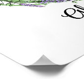 Monogram G Lavendel Eucalyptus kinderkamer poster (Hoek)