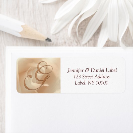 Monogram G Return Address Labels (Insitu)