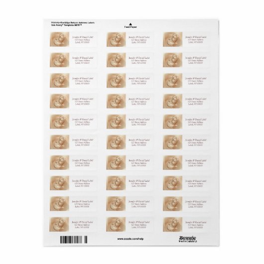 Monogram G Return Address Labels (Full Sheet)