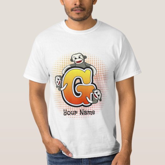 Monogram G Sock Monkey T-Shirt (Voorkant)