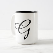 Monogram-G Tweekleurige Koffiemok (Voorkant links)