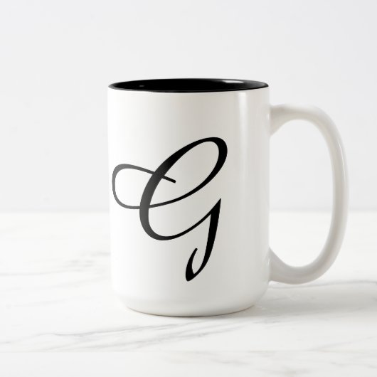 Monogram-G Tweekleurige Koffiemok (Rechts)