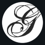 Monogram G Wedding Seal Sticker<br><div class="desc">Monogram Gifts heeft een enorme selectie aanpasbare USPS-postzegels,  envelopzegelstickers,  wenskaarten,  overhemden,  petten,  knoppen,  magneten en nog veel meer. Deze monogrammen zijn geweldig voor het mailen van trouwuitnodigingen,  uitnodigingen van de Partij van het Jubileum,  graduatieaankondigingen,  en feestelijkheden voor de verjaardag om er slechts een paar te noemen.</div>