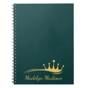 Monogram Gable Green met minimalistische moderne k Notitieboek