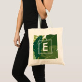 Monogram Gardener Plant Lover Tote Bag (Voorkant (product))