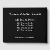 Monogram Gast, Geheugenboek Gastenboek (Achterkant)