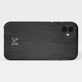 Monogram geborsteld Metaal Kijk iPhone 5 Hoesje (Achterkant (horizontaal))