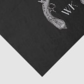 Monogram gecroseerde pistolen zwart tissuepapier (Detail)