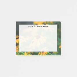 Monogram Geel Black-Eyed Susan Bloemen Post-it® Notes