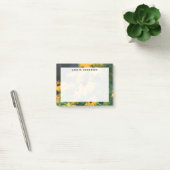 Monogram Geel Black-Eyed Susan Bloemen Post-it® Notes (Kantoor)