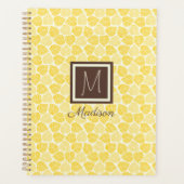 Monogram Geel Blad Planner (Voorkant)