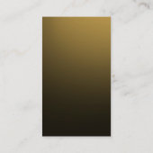 Monogram Geel bruin Visitekaartje met goudgele wer (Achterkant)