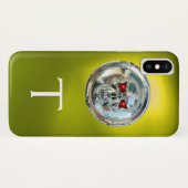 MONOGRAM geel Case-Mate iPhone Case (Achterkant (horizontaal))