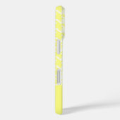 Monogram geel en wit horsstokpatroon Case-Mate iPhone case (Achterkant / Rechts)