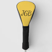 Monogram Geel Goud of kies uw kleur Golfheadcover (Voorkant)
