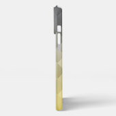 Monogram geel grijs Cool Geometrische patroon iPhone Hoesje (Linkerkant)