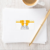 Monogram geel lint etiket (Insitu)