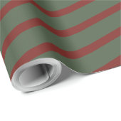 monogram geel Rood & groen Strepen Cadeaupapier (Rol Hoek)