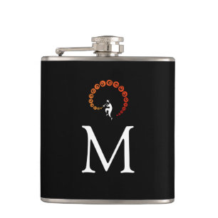Monogram geel Sinaasappel Heupfles