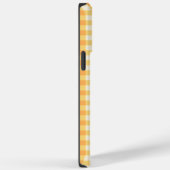 Monogram Geel Sinaasappel Ish Preppy Gingham Plaid Case-Mate iPhone Case (Achterkant / Rechts)