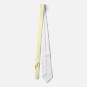 Monogram Geel Stropdas (Achterkant)