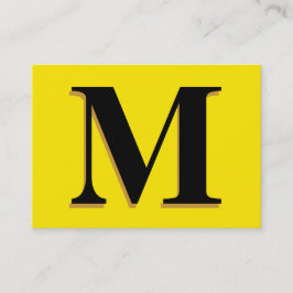 Monogram Geel Visitekaartje