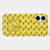 Monogram geel zomerkamer voor bijen Case-Mate iPhone case (Achterkant (horizontaal))