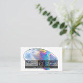 Monogram geestelijke gezondheidsbuik van regenboog visitekaartje (Staand voorkant)