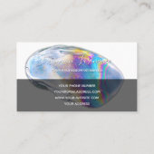 Monogram geestelijke gezondheidsbuik van regenboog visitekaartje (Achterkant)