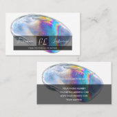 Monogram geestelijke gezondheidsbuik van regenboog visitekaartje (Voorkant / Achterkant)