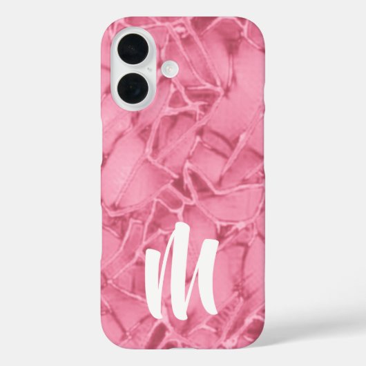 Monogram gekraakt patroon Case-Mate iPhone case (Achterkant)