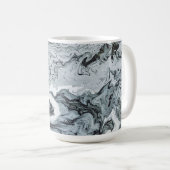 MONOGRAM"gekraakte" mok van marmer grijze vloeisto (Voorkant rechts)