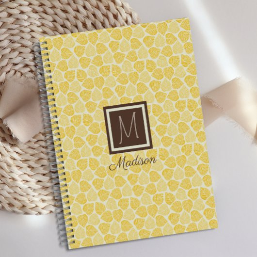 Monogram Gele Blad Planner