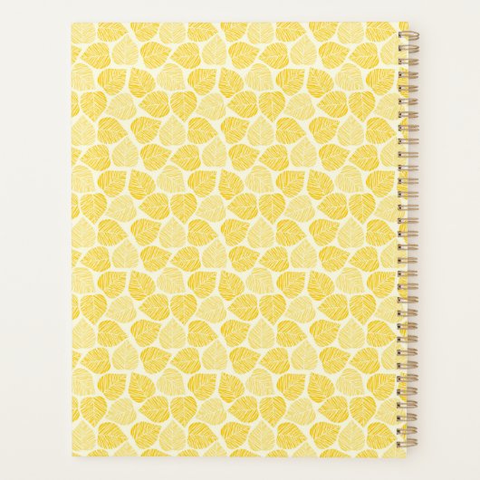 Monogram Gele Blad Planner (Achterkant)