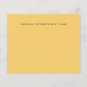 Monogram Gele Floral Foto Weddenschap BEWAART DE D (Achterkant)